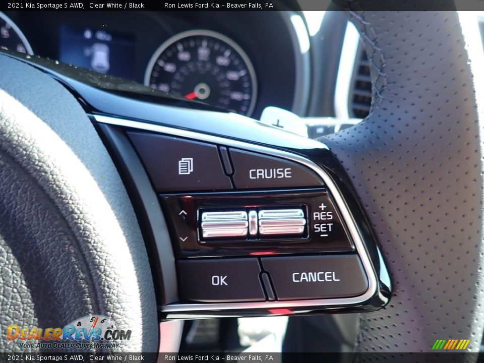 2021 Kia Sportage S AWD Clear White / Black Photo #17