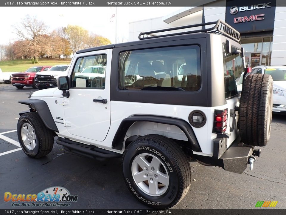 2017 Jeep Wrangler Sport 4x4 Bright White / Black Photo #15