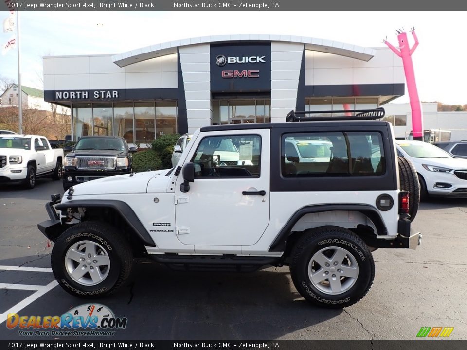 2017 Jeep Wrangler Sport 4x4 Bright White / Black Photo #16