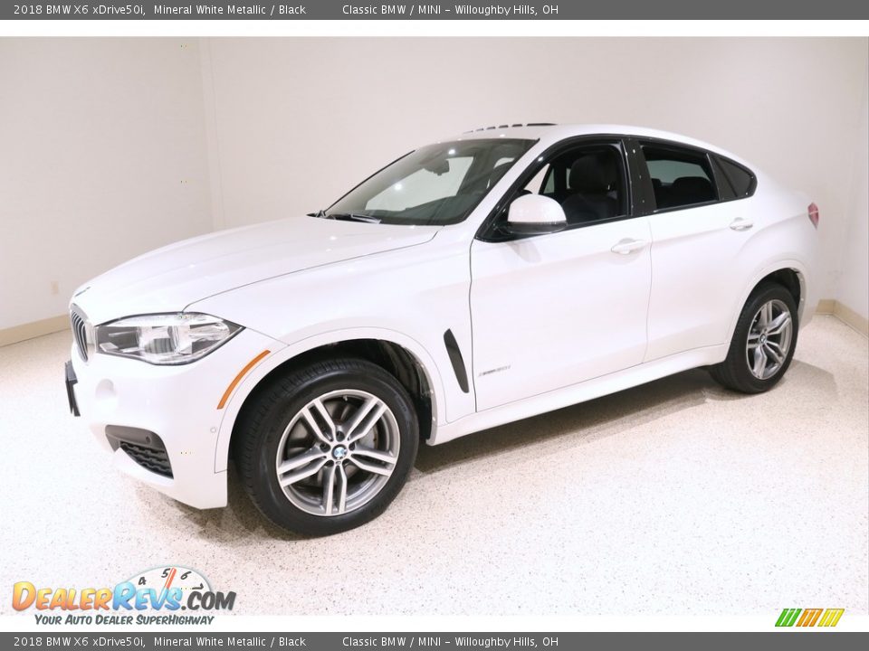 2018 BMW X6 xDrive50i Mineral White Metallic / Black Photo #3