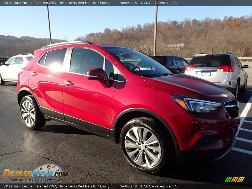 2019 Buick Encore Preferred AWD Winterberry Red Metallic / Ebony Photo #4