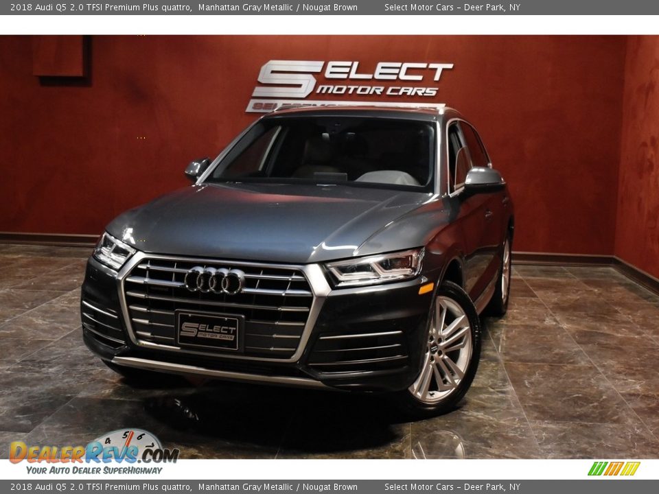 2018 Audi Q5 2.0 TFSI Premium Plus quattro Manhattan Gray Metallic / Nougat Brown Photo #1