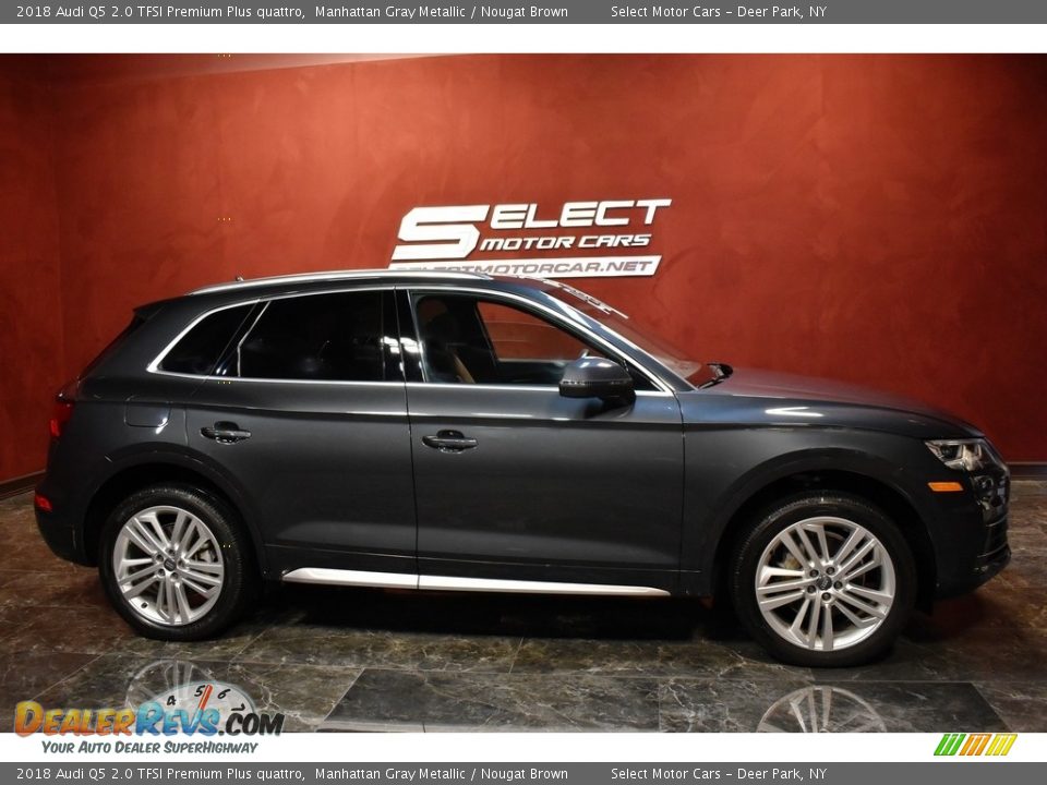 2018 Audi Q5 2.0 TFSI Premium Plus quattro Manhattan Gray Metallic / Nougat Brown Photo #4