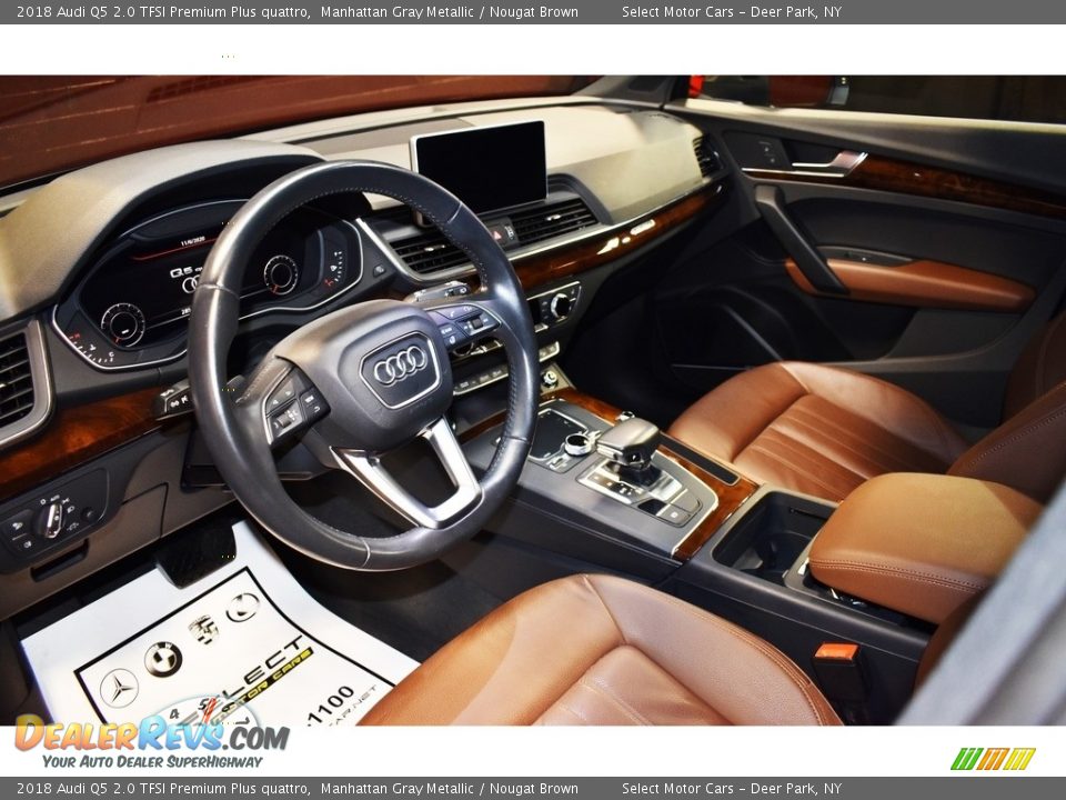 2018 Audi Q5 2.0 TFSI Premium Plus quattro Manhattan Gray Metallic / Nougat Brown Photo #10