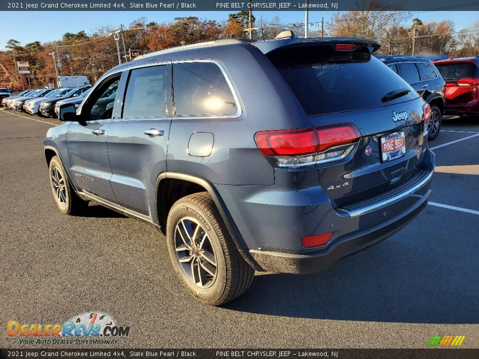 2021 Jeep Grand Cherokee Limited 4x4 Slate Blue Pearl / Black Photo #6