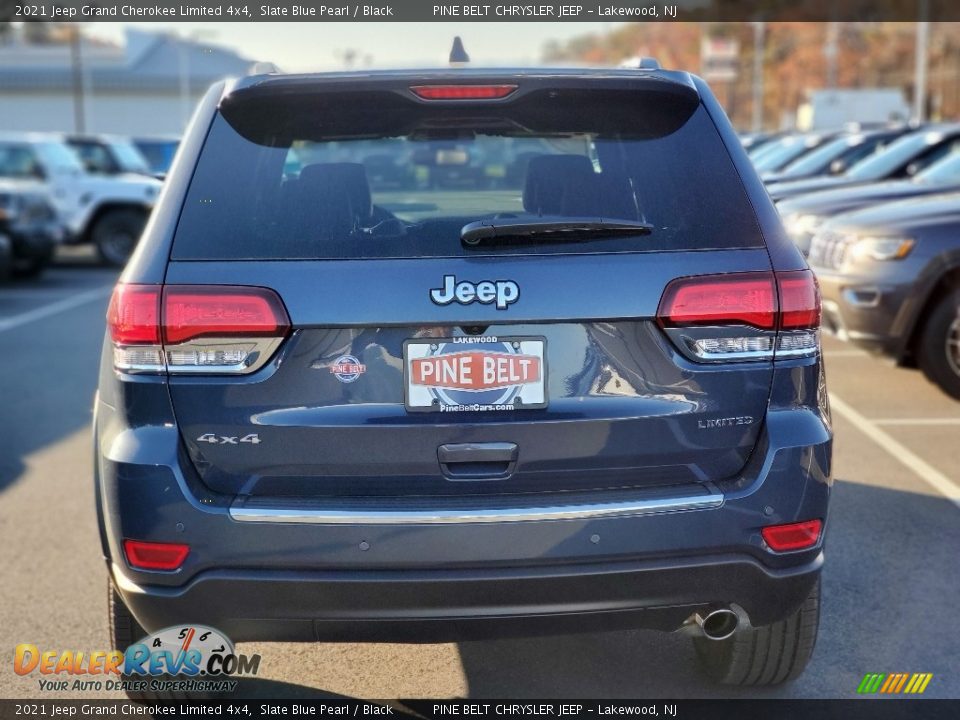 2021 Jeep Grand Cherokee Limited 4x4 Slate Blue Pearl / Black Photo #7