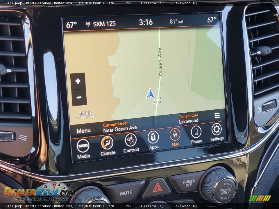 Navigation of 2021 Jeep Grand Cherokee Limited 4x4 Photo #14