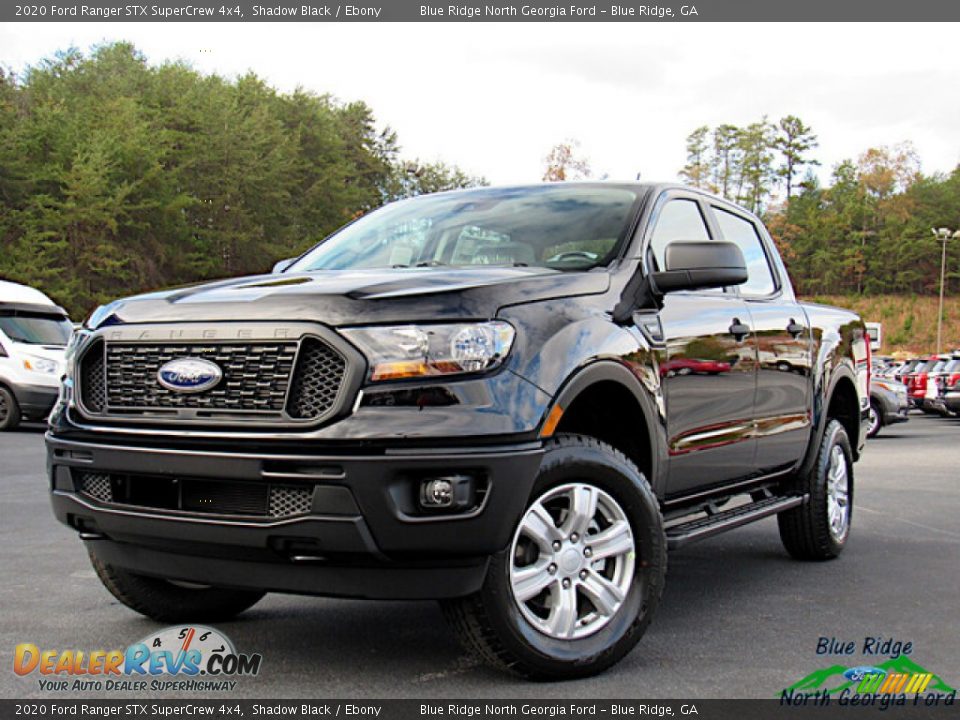 2020 Ford Ranger STX SuperCrew 4x4 Shadow Black / Ebony Photo #1