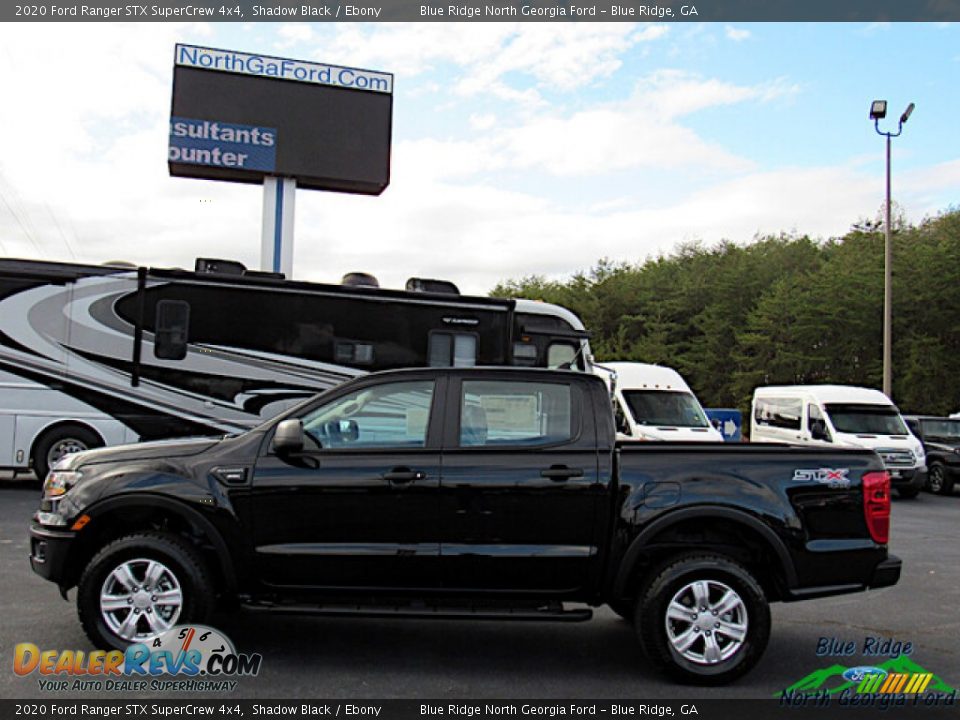 2020 Ford Ranger STX SuperCrew 4x4 Shadow Black / Ebony Photo #2