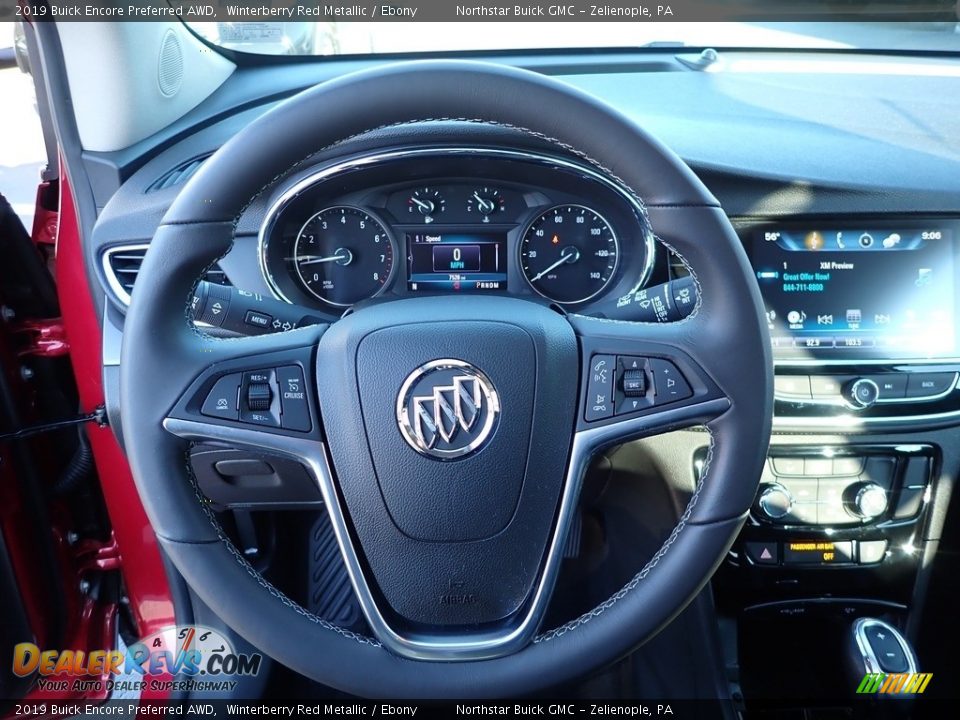 2019 Buick Encore Preferred AWD Winterberry Red Metallic / Ebony Photo #24