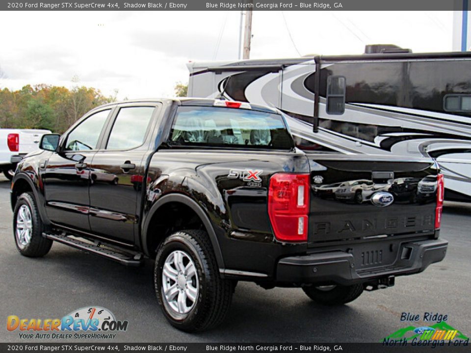 2020 Ford Ranger STX SuperCrew 4x4 Shadow Black / Ebony Photo #3