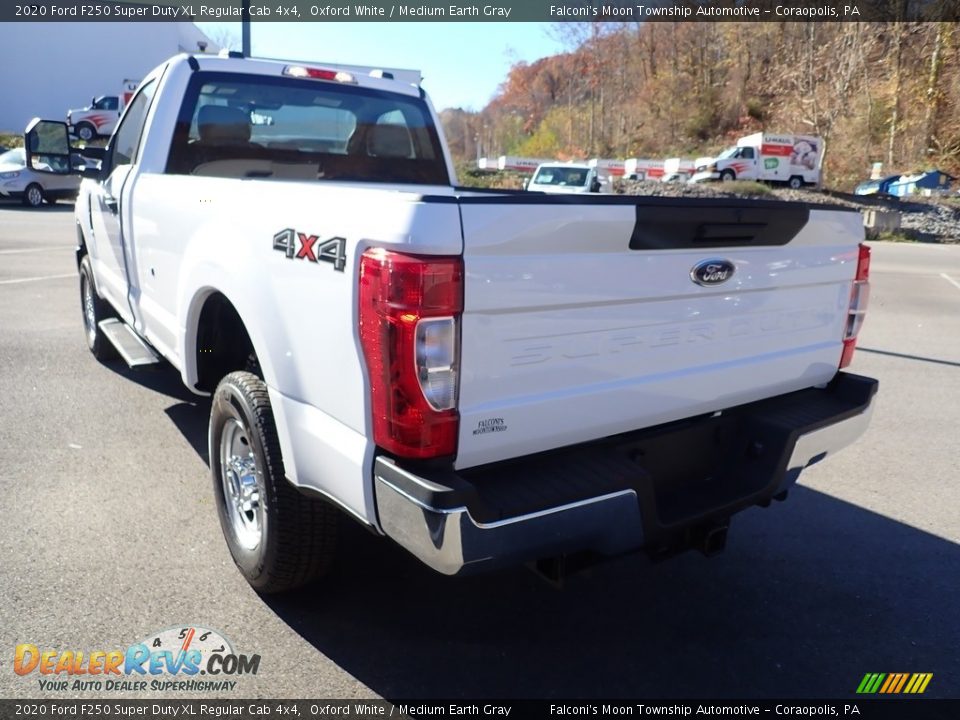 2020 Ford F250 Super Duty XL Regular Cab 4x4 Oxford White / Medium Earth Gray Photo #6