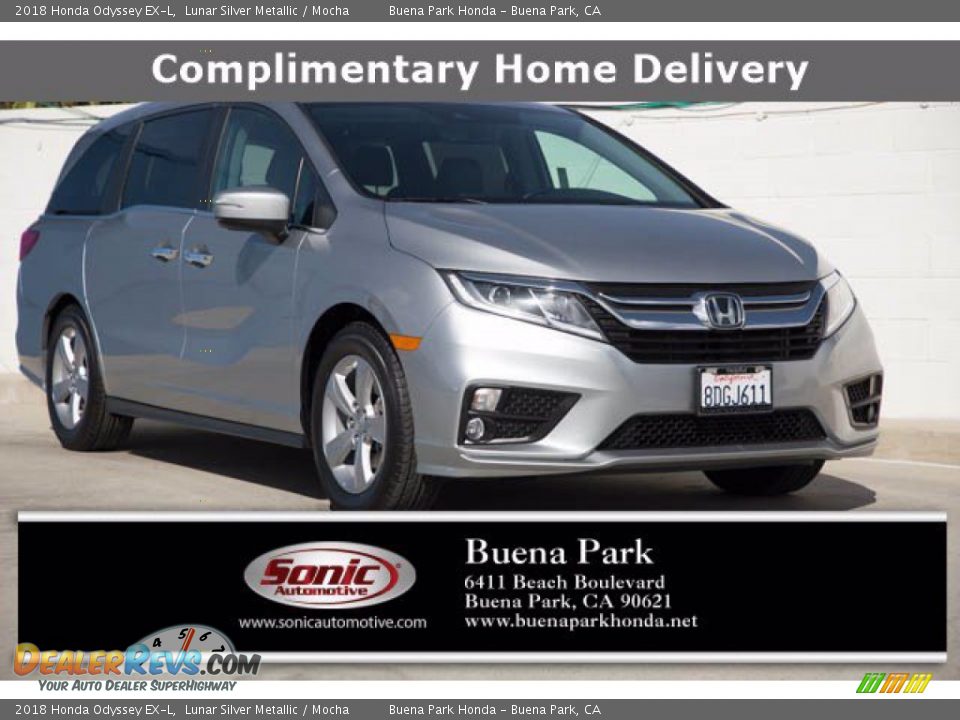 2018 Honda Odyssey EX-L Lunar Silver Metallic / Mocha Photo #1