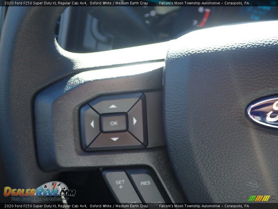 2020 Ford F250 Super Duty XL Regular Cab 4x4 Oxford White / Medium Earth Gray Photo #15