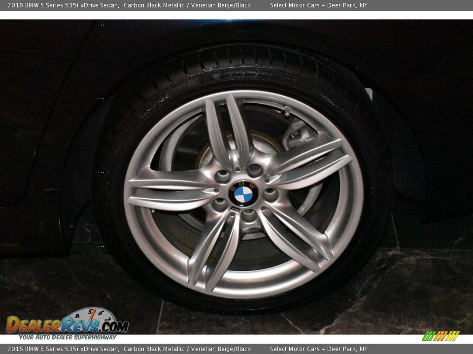2016 BMW 5 Series 535i xDrive Sedan Carbon Black Metallic / Venetian Beige/Black Photo #6