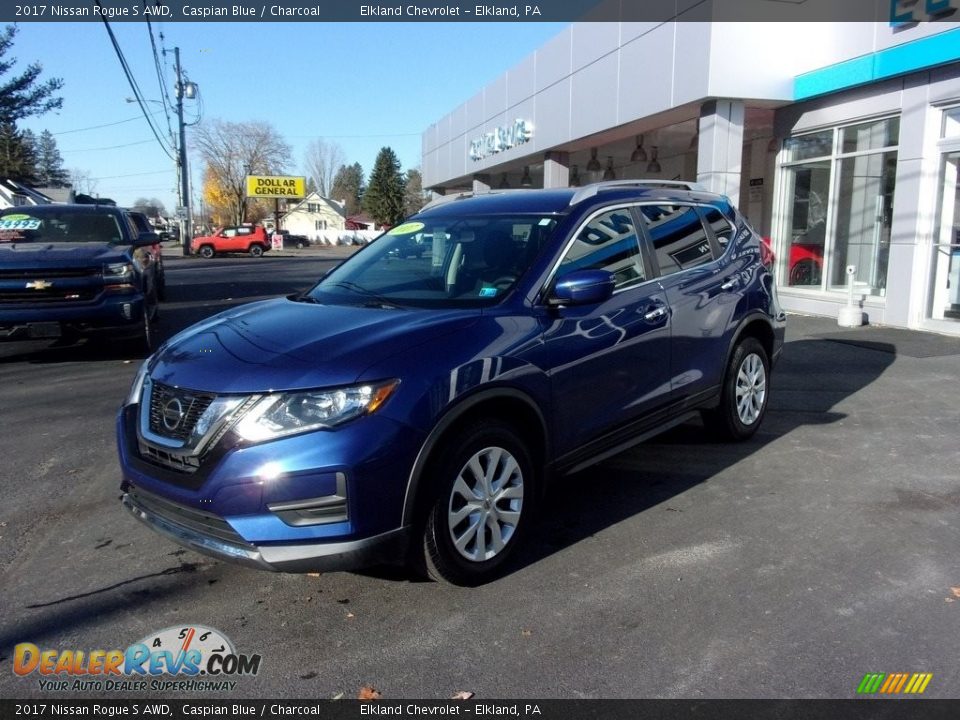 2017 Nissan Rogue S AWD Caspian Blue / Charcoal Photo #1