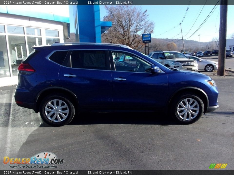 2017 Nissan Rogue S AWD Caspian Blue / Charcoal Photo #4