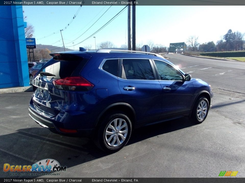 2017 Nissan Rogue S AWD Caspian Blue / Charcoal Photo #5