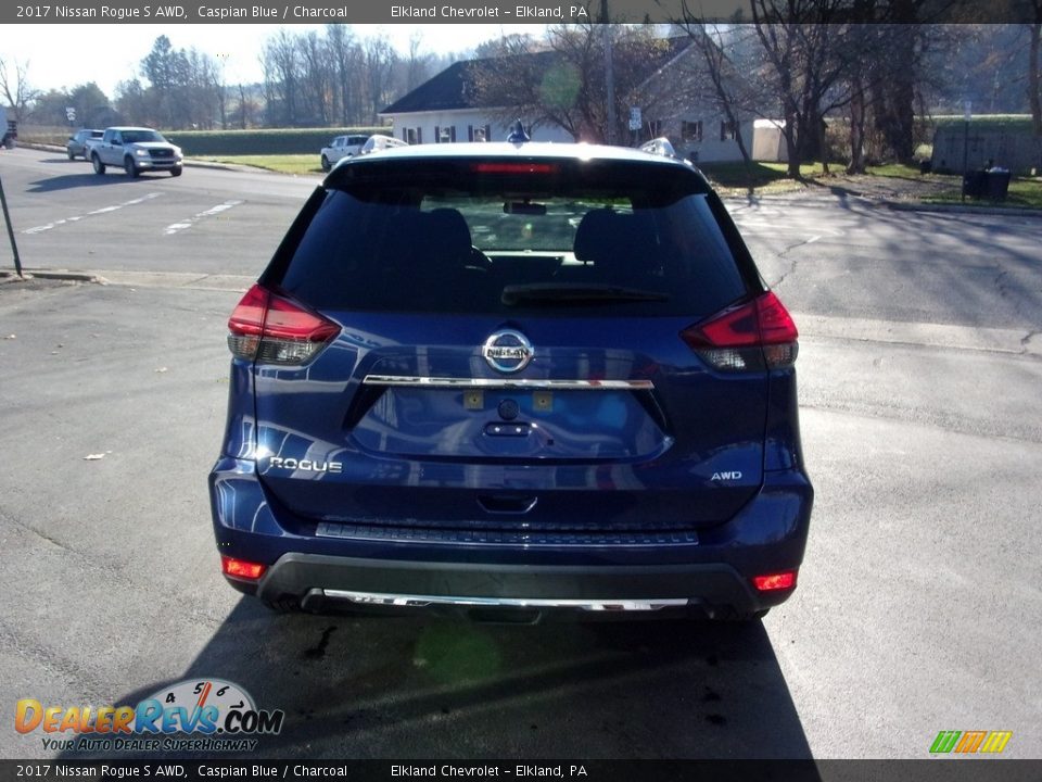 2017 Nissan Rogue S AWD Caspian Blue / Charcoal Photo #6