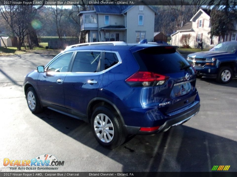 2017 Nissan Rogue S AWD Caspian Blue / Charcoal Photo #7