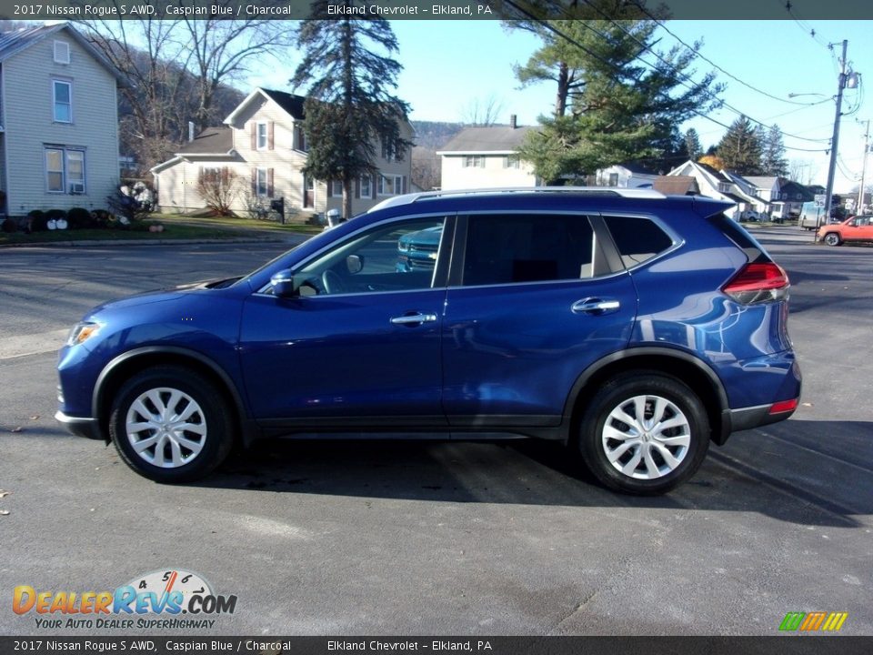 2017 Nissan Rogue S AWD Caspian Blue / Charcoal Photo #8