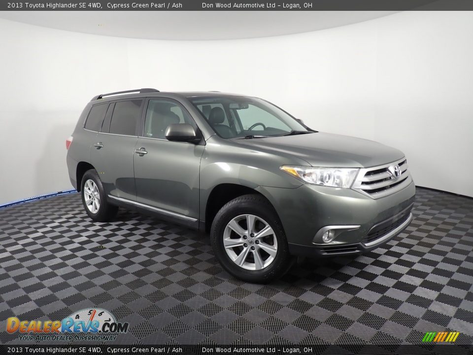 2013 Toyota Highlander SE 4WD Cypress Green Pearl / Ash Photo #4