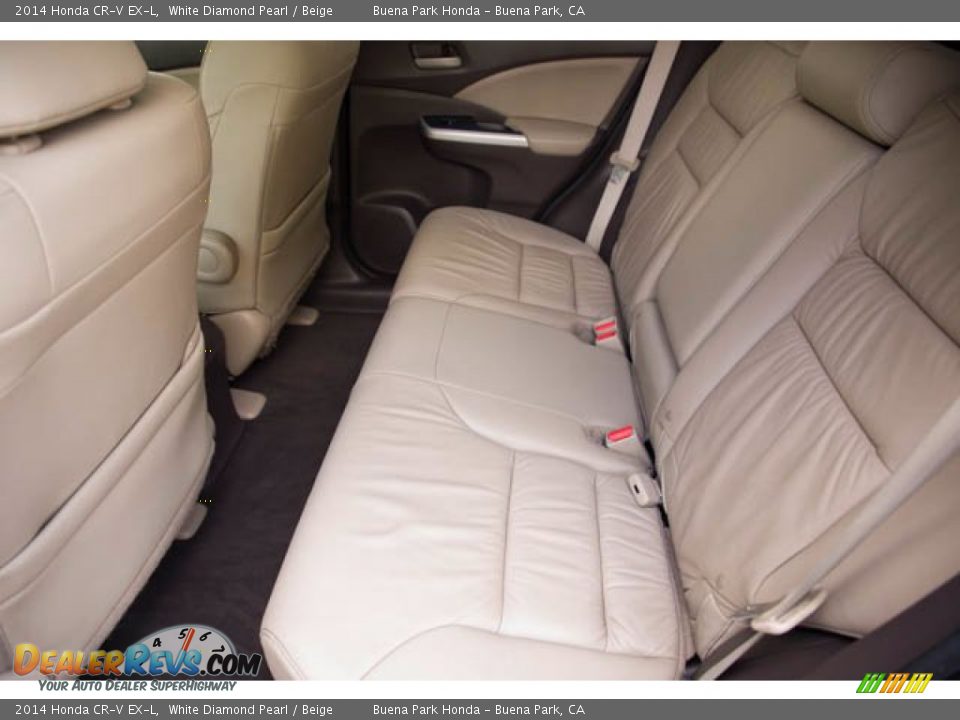 2014 Honda CR-V EX-L White Diamond Pearl / Beige Photo #4