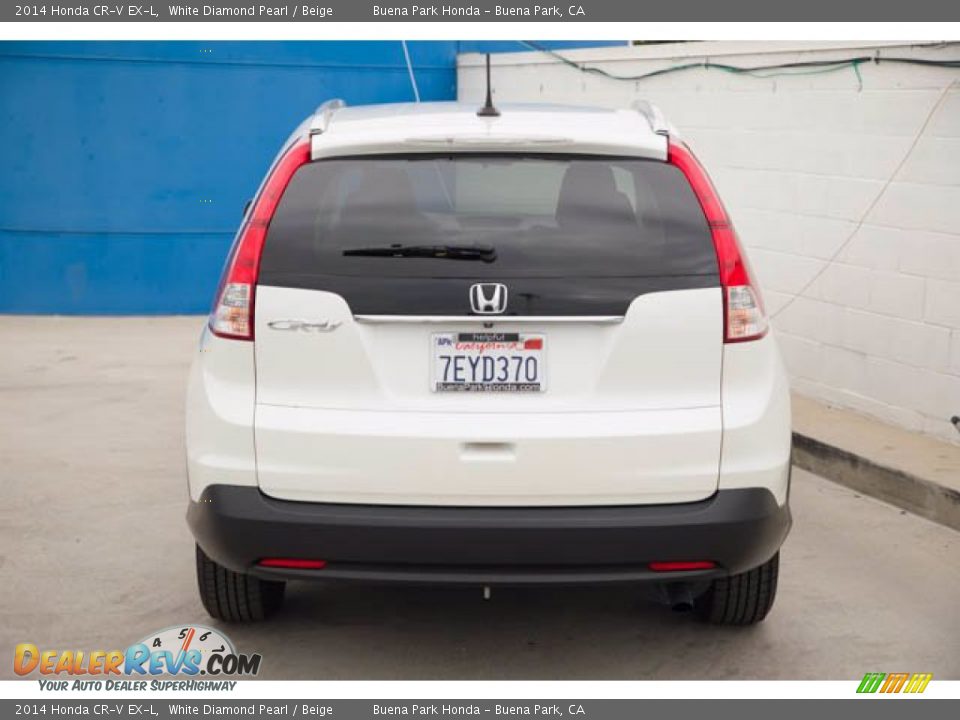 2014 Honda CR-V EX-L White Diamond Pearl / Beige Photo #9