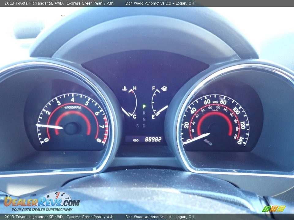 2013 Toyota Highlander SE 4WD Cypress Green Pearl / Ash Photo #24