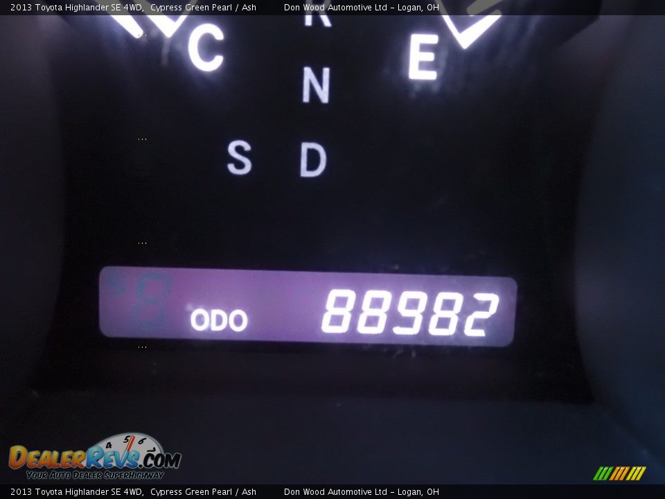 2013 Toyota Highlander SE 4WD Cypress Green Pearl / Ash Photo #25