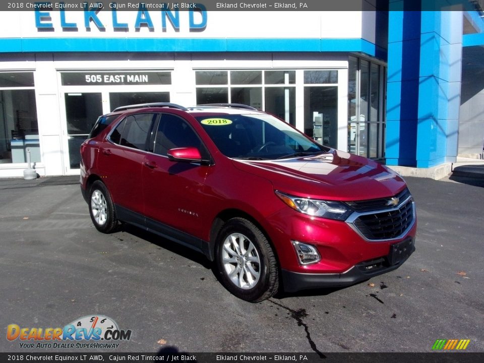 2018 Chevrolet Equinox LT AWD Cajun Red Tintcoat / Jet Black Photo #3