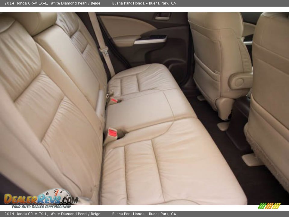 2014 Honda CR-V EX-L White Diamond Pearl / Beige Photo #17