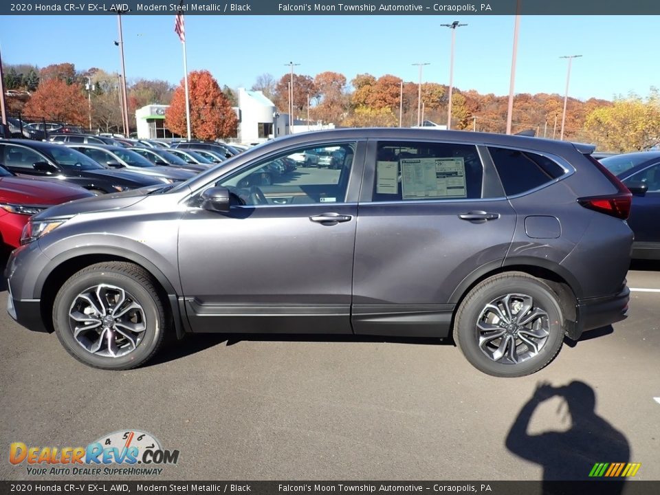 2020 Honda CR-V EX-L AWD Modern Steel Metallic / Black Photo #5