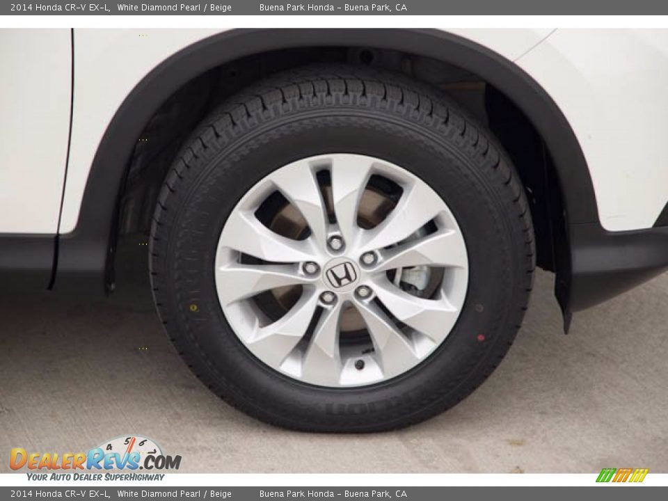 2014 Honda CR-V EX-L White Diamond Pearl / Beige Photo #33