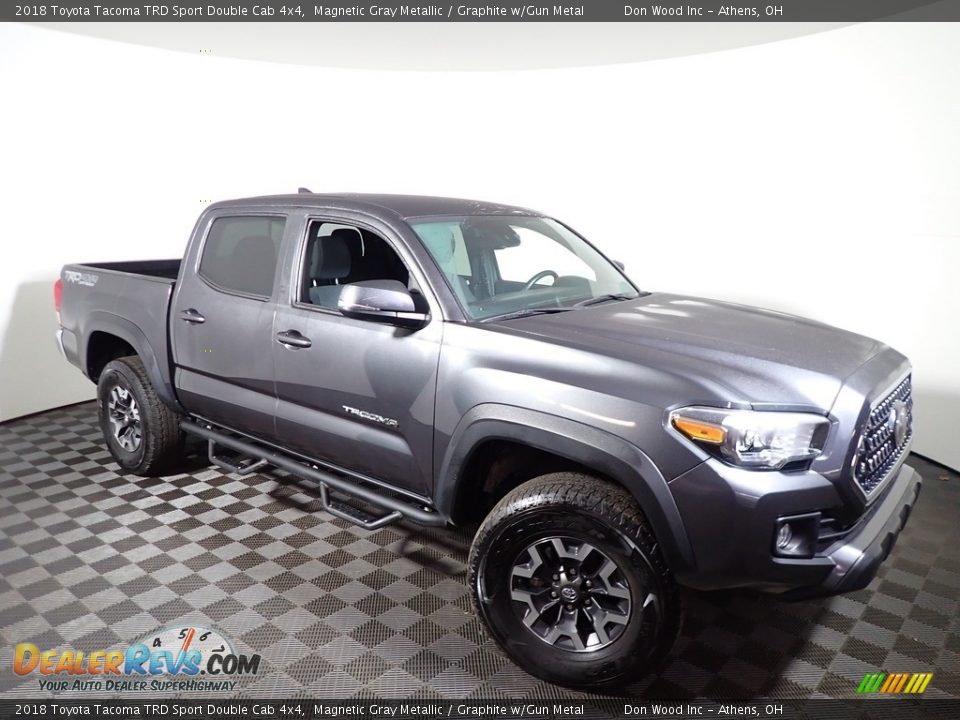 2018 Toyota Tacoma TRD Sport Double Cab 4x4 Magnetic Gray Metallic / Graphite w/Gun Metal Photo #1