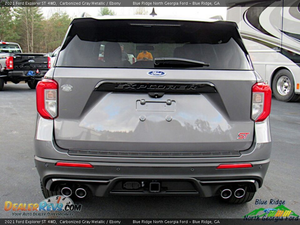 2021 Ford Explorer ST 4WD Carbonized Gray Metallic / Ebony Photo #4