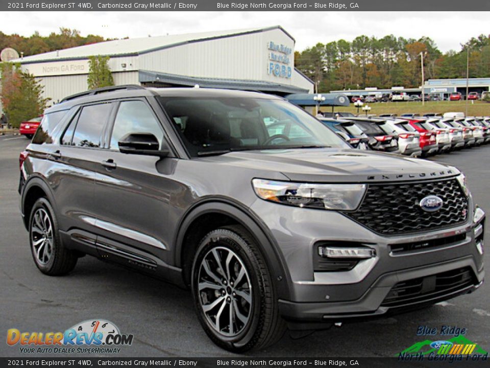 2021 Ford Explorer ST 4WD Carbonized Gray Metallic / Ebony Photo #7