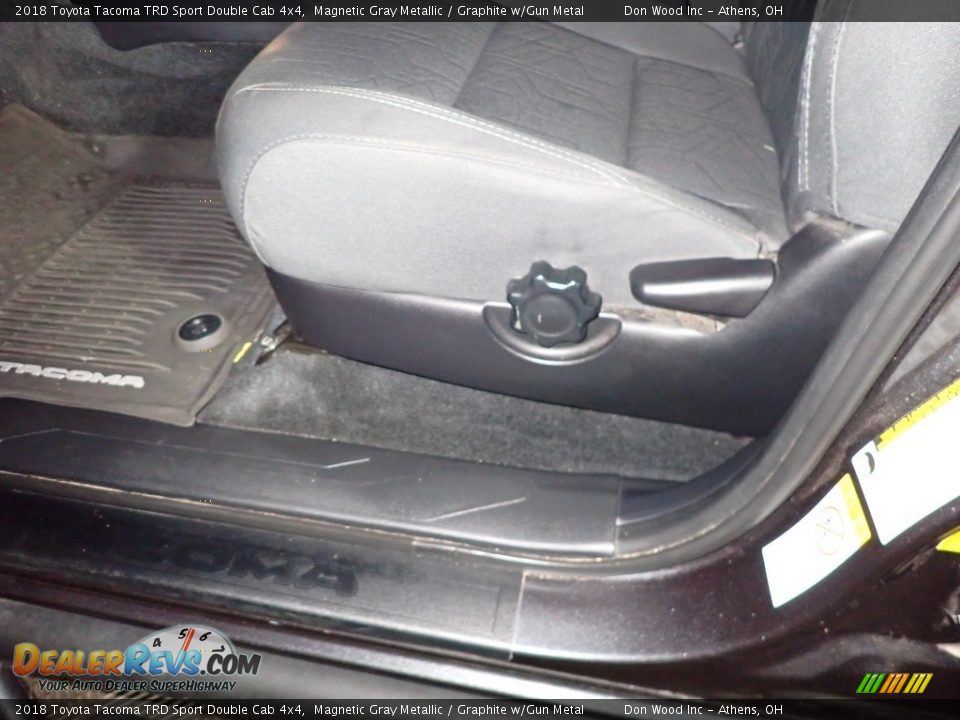 2018 Toyota Tacoma TRD Sport Double Cab 4x4 Magnetic Gray Metallic / Graphite w/Gun Metal Photo #15