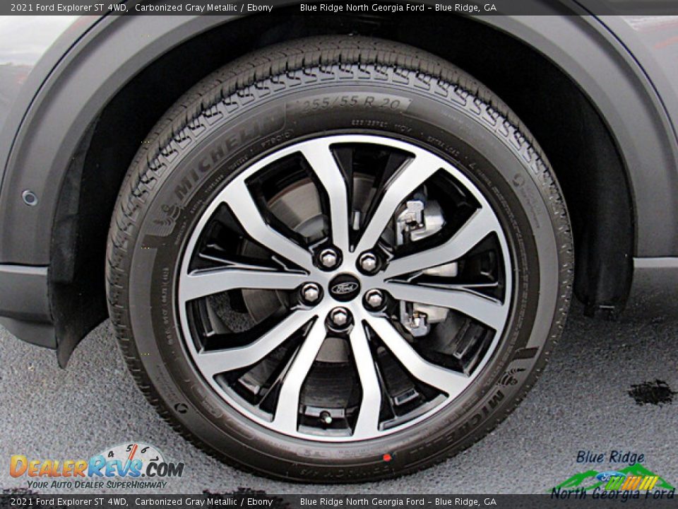 2021 Ford Explorer ST 4WD Carbonized Gray Metallic / Ebony Photo #9