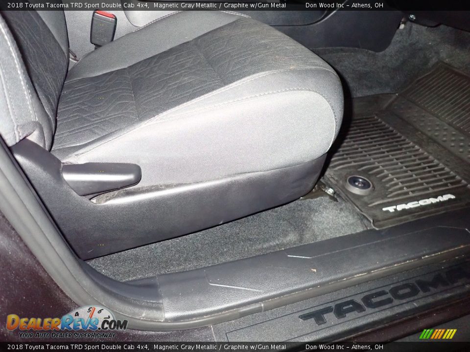 2018 Toyota Tacoma TRD Sport Double Cab 4x4 Magnetic Gray Metallic / Graphite w/Gun Metal Photo #23