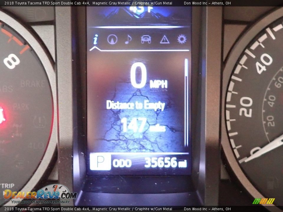 2018 Toyota Tacoma TRD Sport Double Cab 4x4 Magnetic Gray Metallic / Graphite w/Gun Metal Photo #26