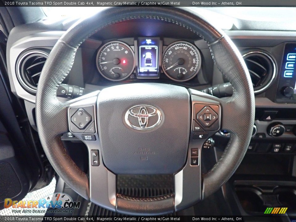 2018 Toyota Tacoma TRD Sport Double Cab 4x4 Magnetic Gray Metallic / Graphite w/Gun Metal Photo #27