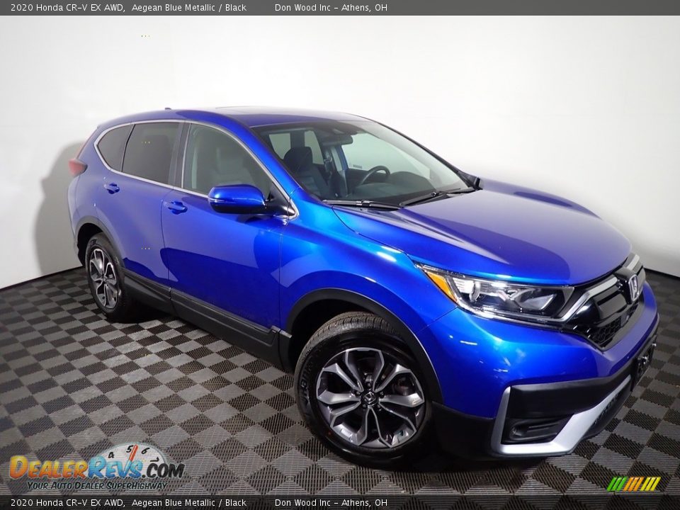 2020 Honda CR-V EX AWD Aegean Blue Metallic / Black Photo #2