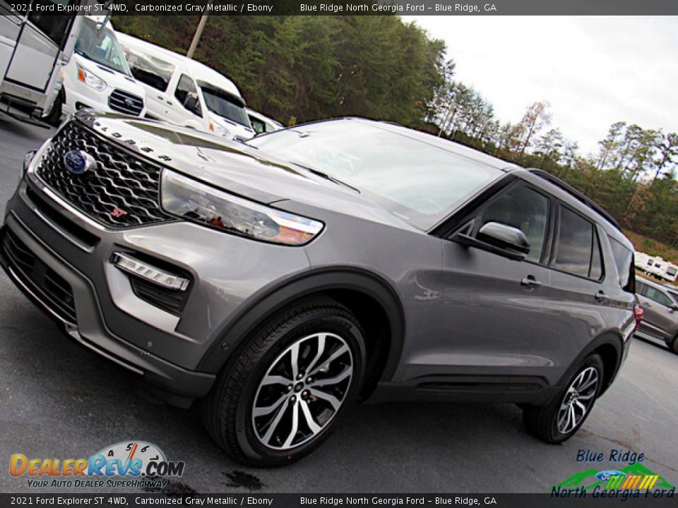 2021 Ford Explorer ST 4WD Carbonized Gray Metallic / Ebony Photo #27