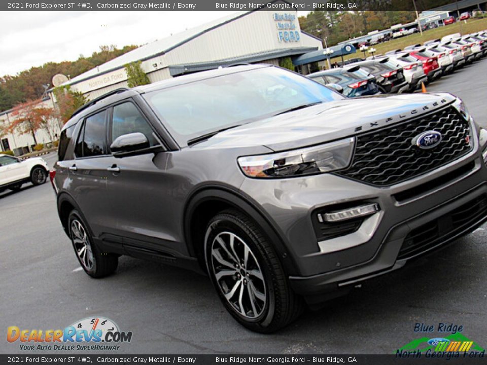 2021 Ford Explorer ST 4WD Carbonized Gray Metallic / Ebony Photo #28