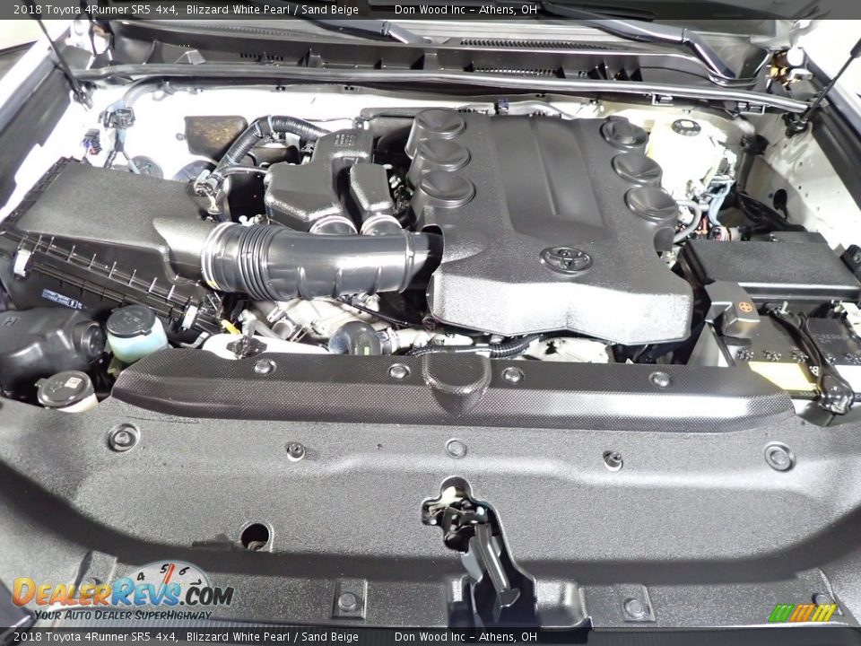 2018 Toyota 4Runner SR5 4x4 Blizzard White Pearl / Sand Beige Photo #6