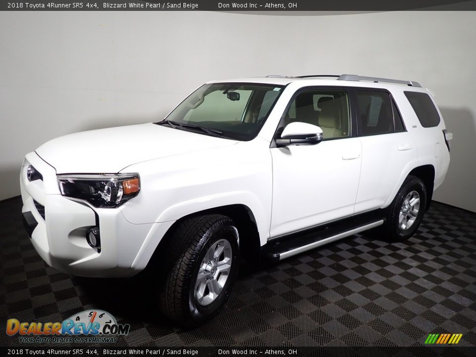 2018 Toyota 4Runner SR5 4x4 Blizzard White Pearl / Sand Beige Photo #7