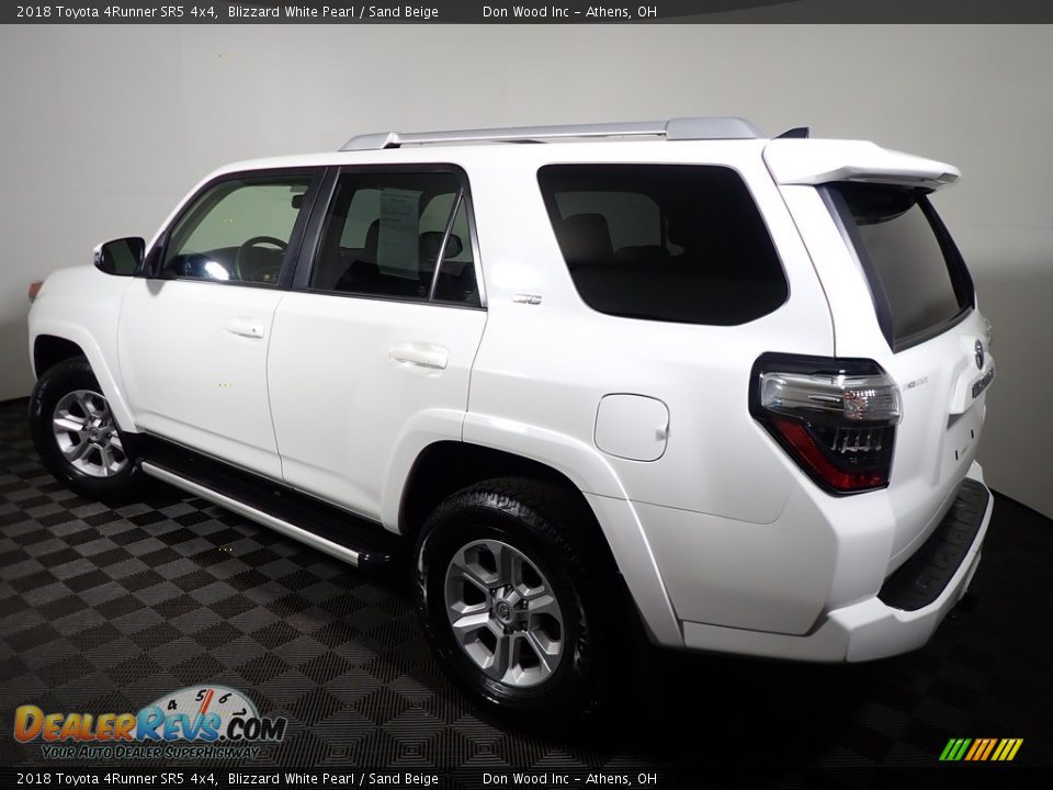 2018 Toyota 4Runner SR5 4x4 Blizzard White Pearl / Sand Beige Photo #9