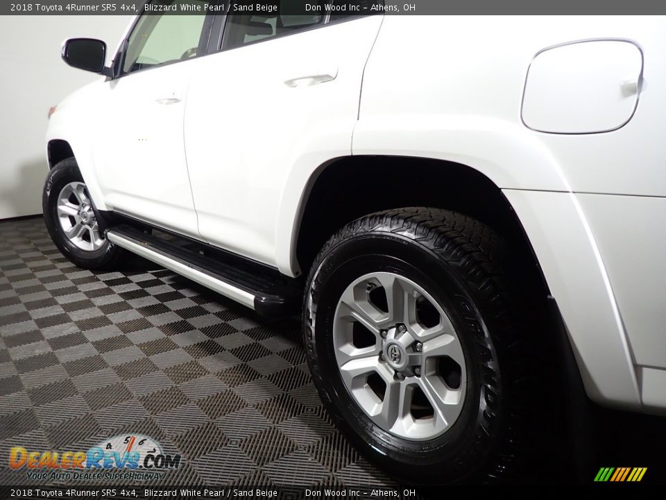 2018 Toyota 4Runner SR5 4x4 Blizzard White Pearl / Sand Beige Photo #10