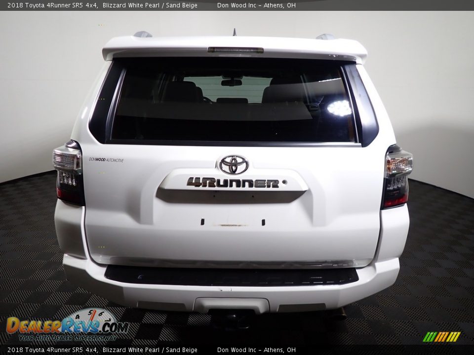 2018 Toyota 4Runner SR5 4x4 Blizzard White Pearl / Sand Beige Photo #11
